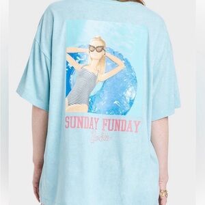 NWT Barbie Sunday Funday oversized tee